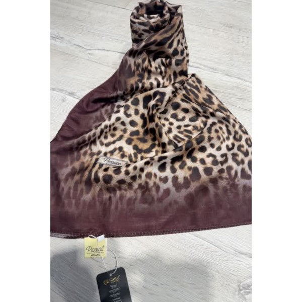 Dijital Soft Leopar Şal 0004